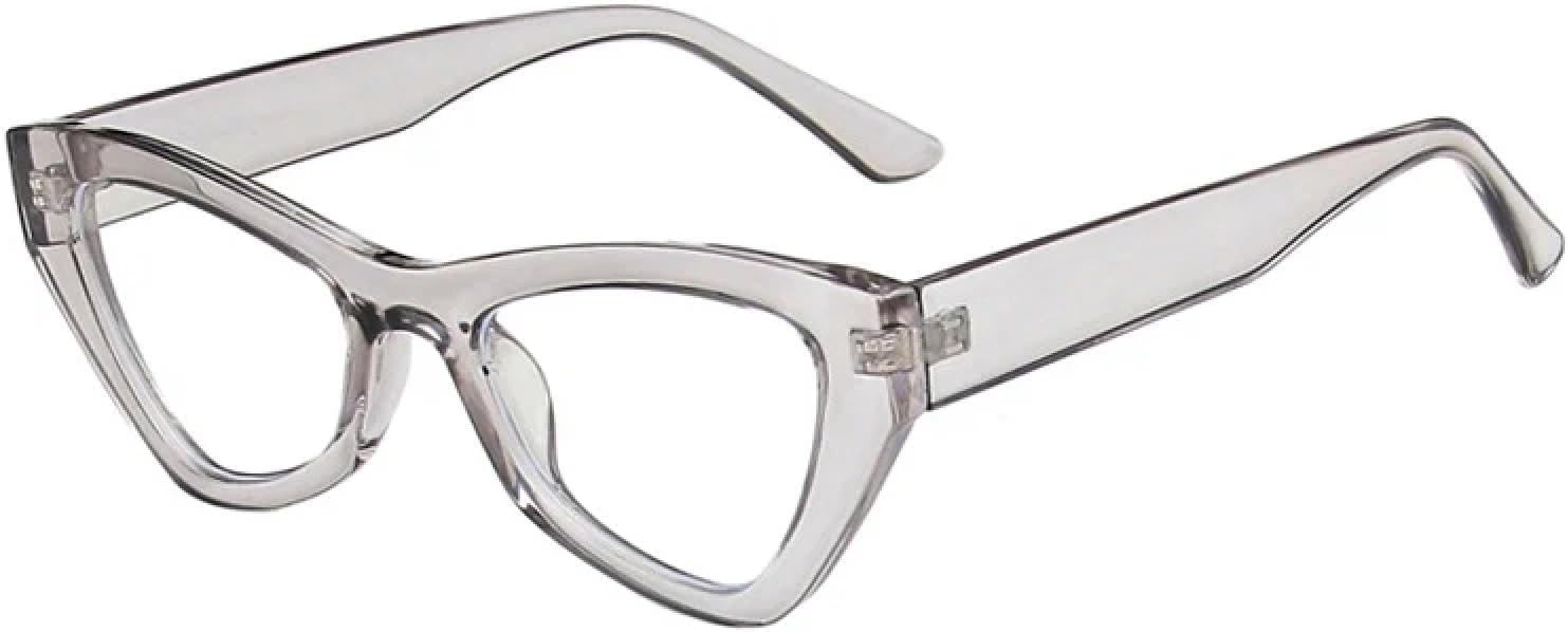 

Модные солнцезащитные очки «кошачий глаз» с леопардовым принтом для женщин, в ретро-стиле, с прозрачной оправой, для мужчин, с защитой от УФ-излучения UV400 HHZZYVY, Grey