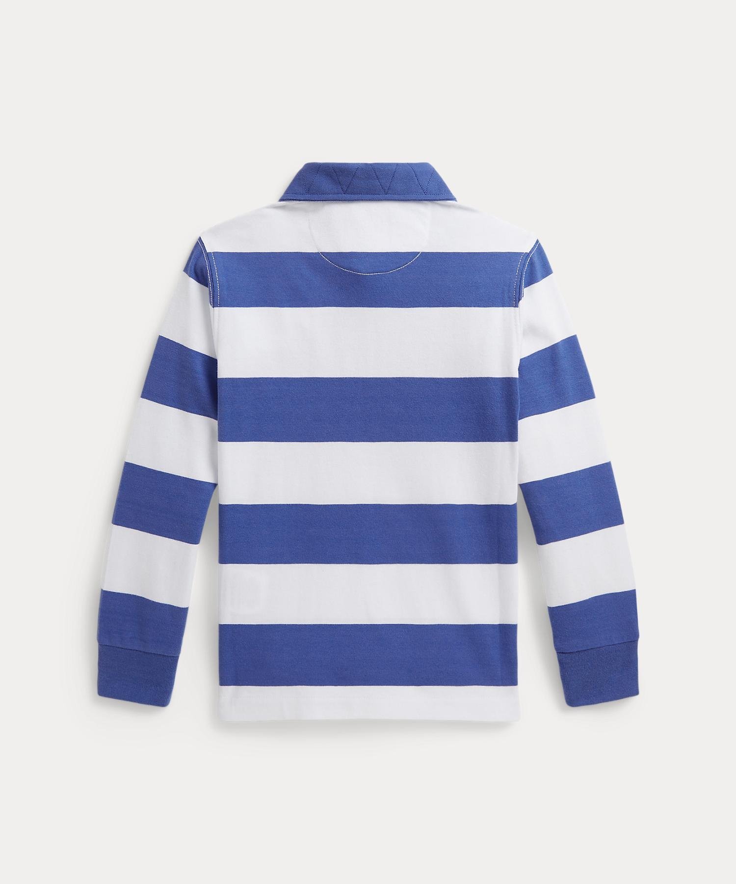 Хлопковая регбийная рубашка в морском стиле (для мальчиков, 2-7 лет) Polo Ralph Lauren, 100 White — фото 2