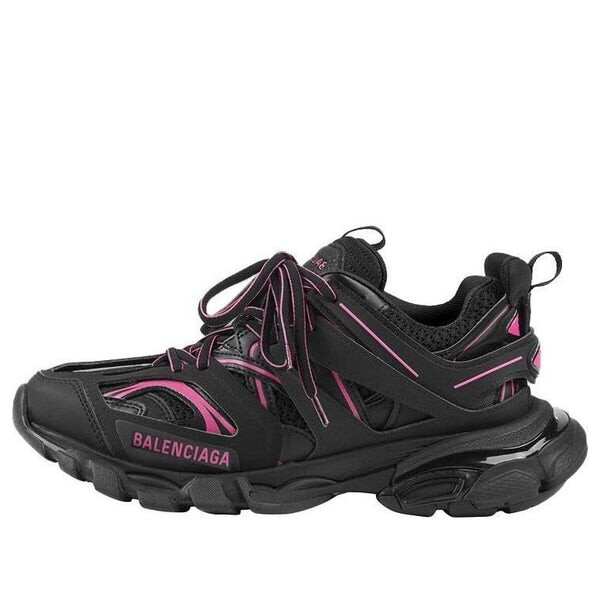 Кроссовки track sneaker 'black neon pink' Balenciaga, черный