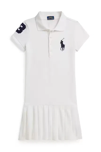 Платье хлопковое Polo Ralph Lauren, белый