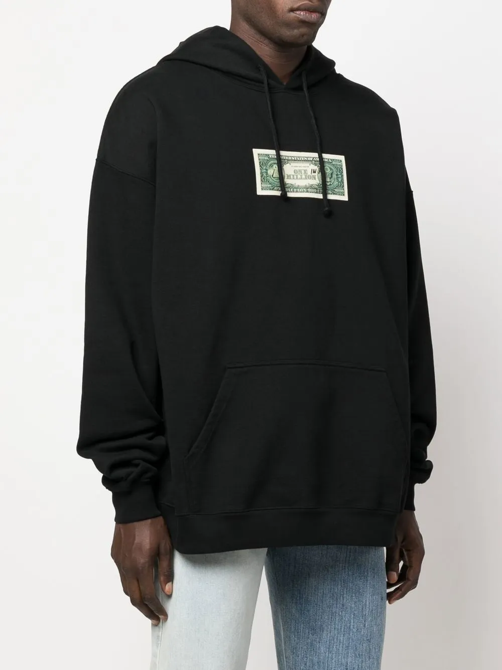 Худи с графичным принтом VETEMENTS, черный — фото 4
