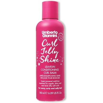 

Umberto Giannini Curl Jelly Shine Увлажняющий несмываемый кондиционер для локонов, волн и локонов — термозащита Vegan Curl и праймер для кудрей 180 мл