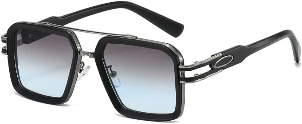 

Солнцезащитные очки для мужчин и женщин - защита UV400 - двухлучевая градиентная оправа с леопардовым принтом для занятий спортом на открытом воздухе и вождения DSVIGF, Gun Grey Blue