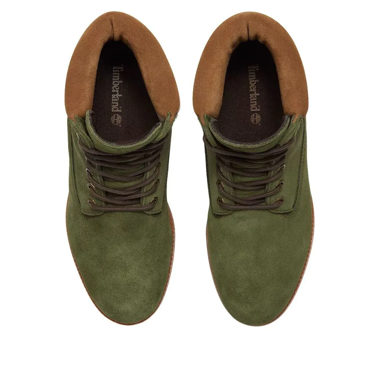 Водонепроницаемые ботинки Timberland Premium 6 дюймов, цвет «зеленый» — фото 3