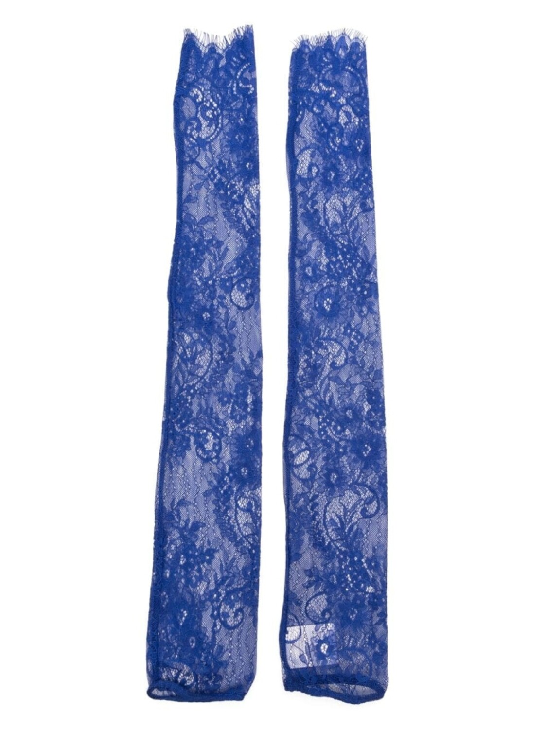 

Кружевные перчатки из коллаборации с Rue Ra Atu Body Couture, синий