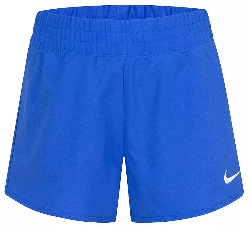 

Тканые шорты Nike для маленьких девочек Dri-FIT One, цвет Game Royal