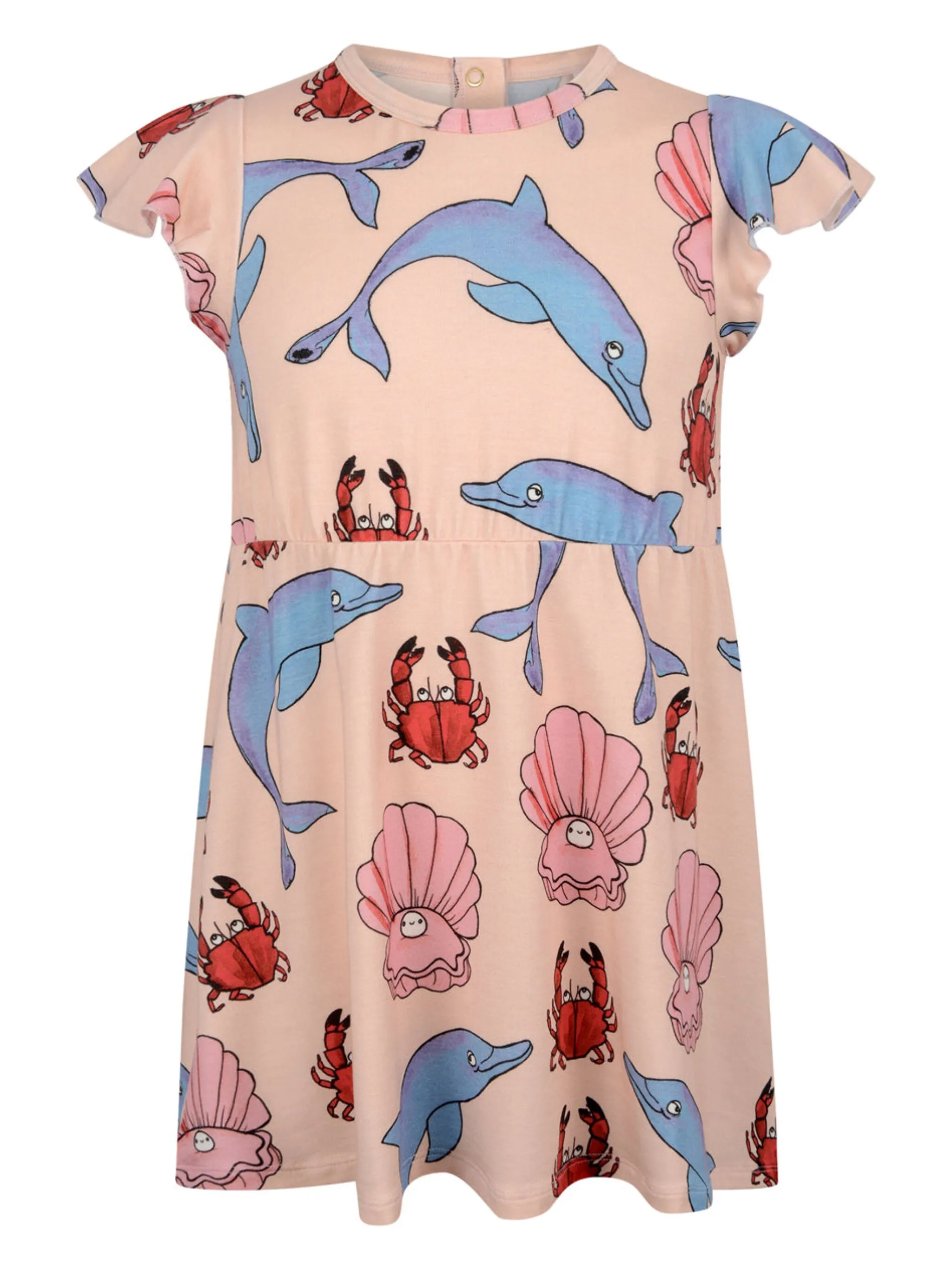 

Платье с графичным принтом Mini Rodini, розовый