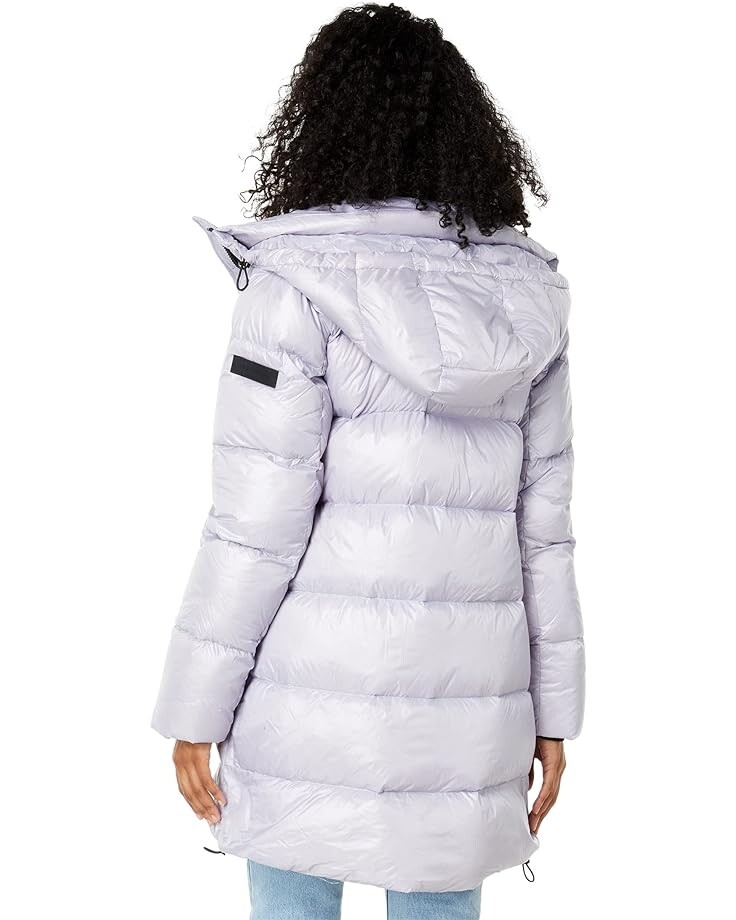 

Пуховик Sanctuary Hooded Mid Length Down Puffer, лавандовый