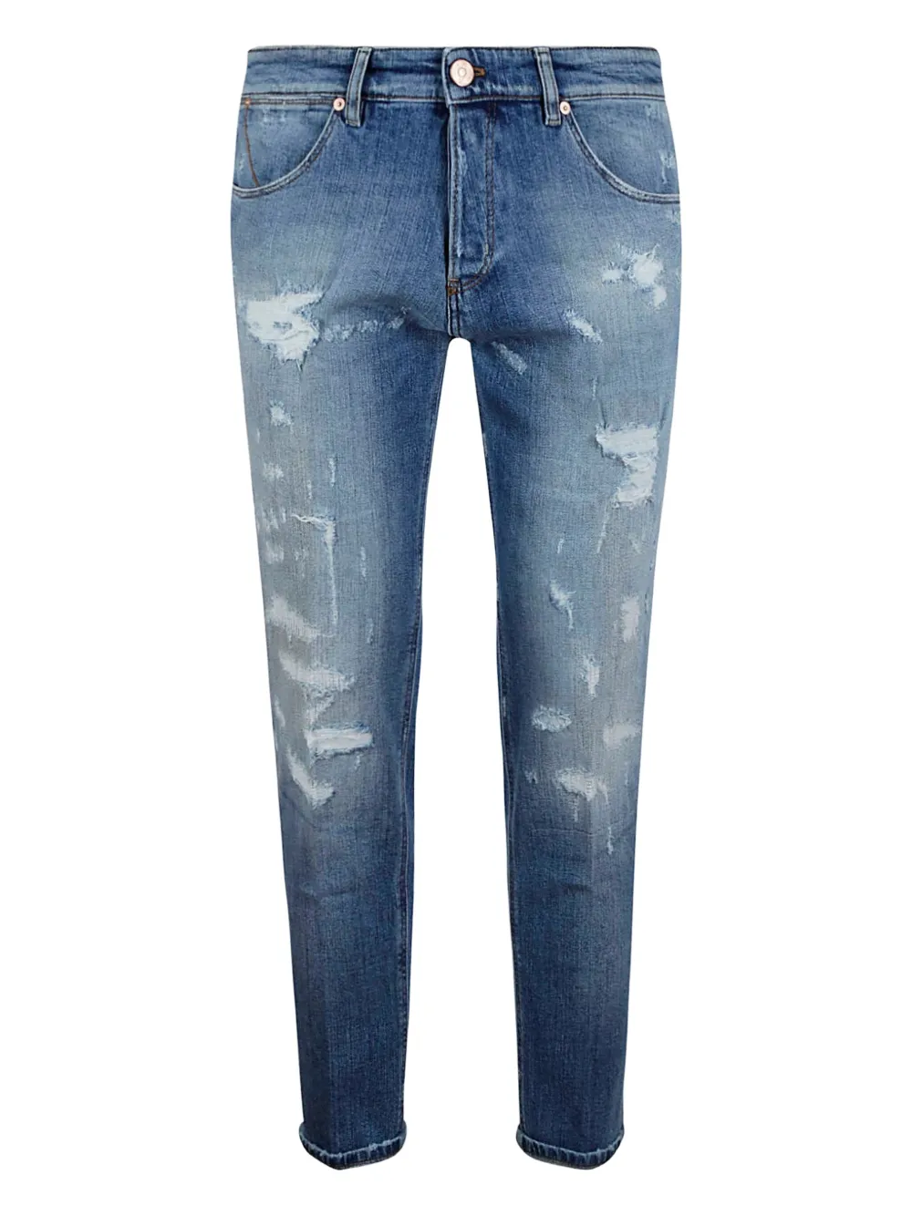 

Джинсы с прорезями Pt Torino, синий