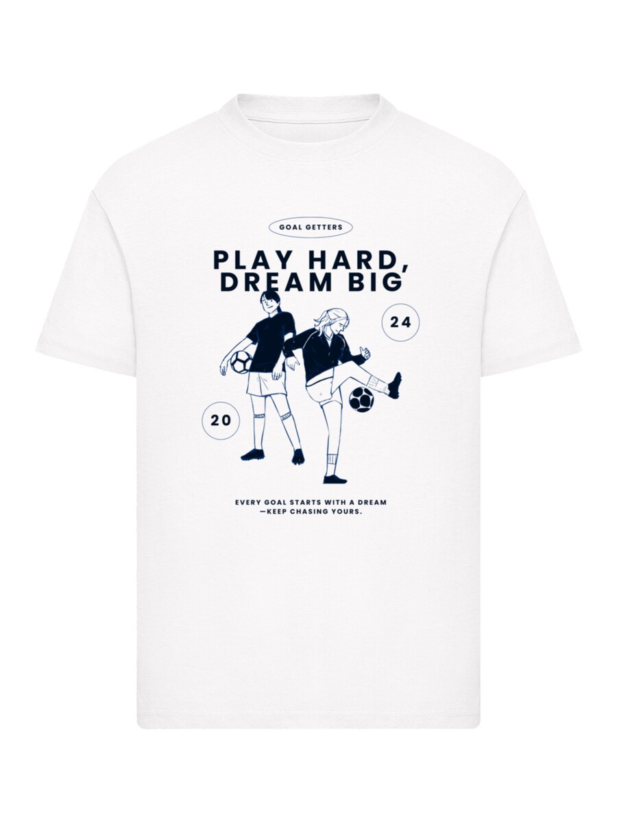 

Рубашка F4NT4STIC Play Hard Dream Big Goal Getters Edition, белый