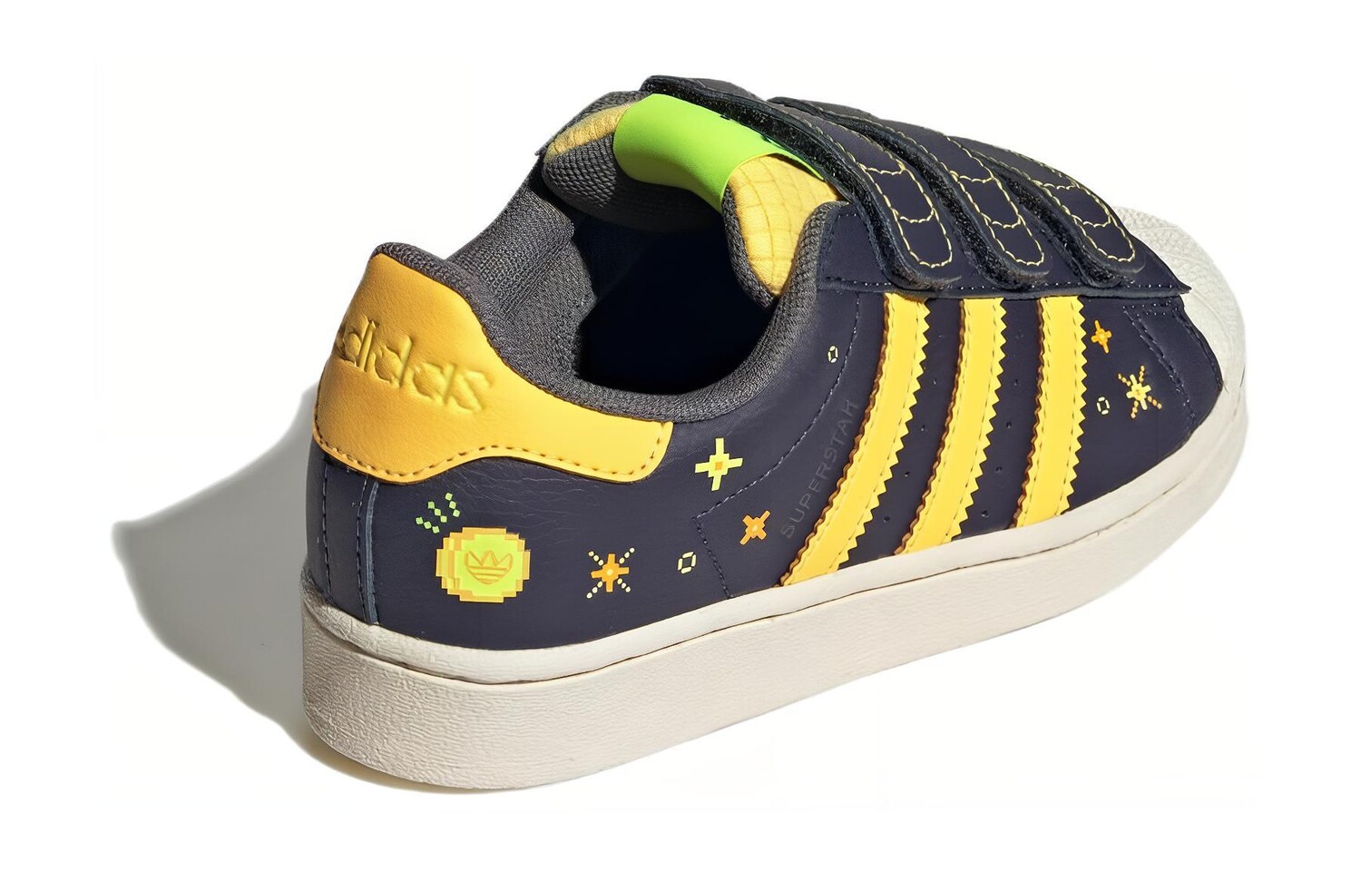 Adidas originals Superstar Series Kids Кроссовки для скейтбординга для детей, Blue/Yellow — фото 3