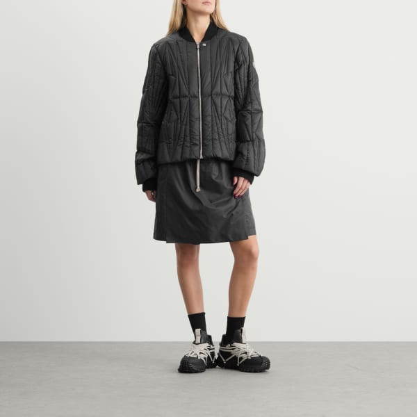Rick Owens X moncler kiltshorts drawstring шорты, черный — фото 4