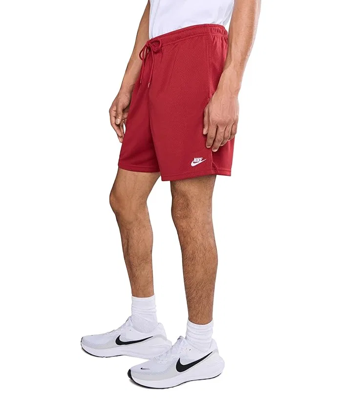 Шорты из сетки Club Mesh Flow Nike, Team Crimson/White — фото 3