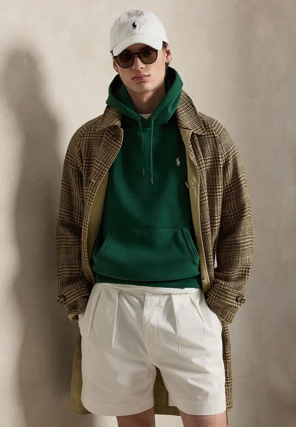 Толстовка с капюшоном двойной вязки Polo Ralph Lauren, новый лес — фото 4
