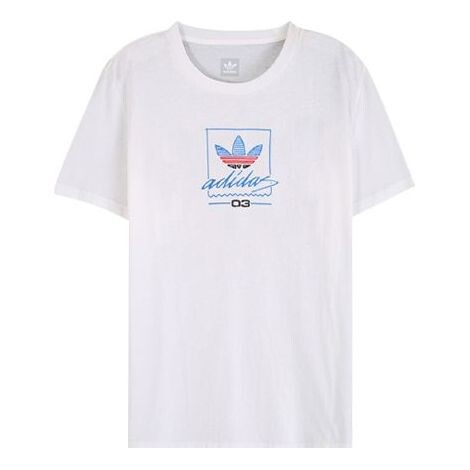 

Футболка grand tee 'white red blue' Adidas, белый