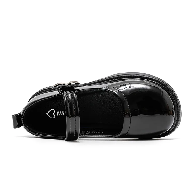 Детские кожаные туфли low top из искусственной кожи, устойчивые к скольжению и истиранию WARRIOR, бежевый — фото 4