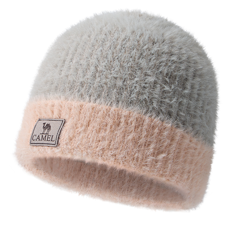 

CAMEL Унисекс шапка бини, Gray/Pink