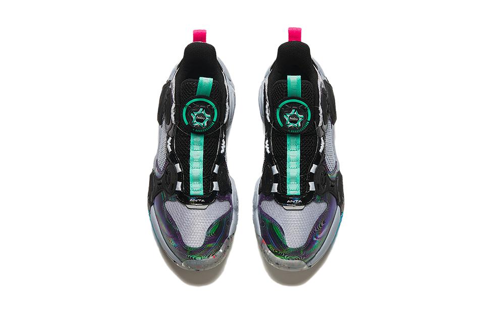 Alien 3.0 Low Детские баскетбольные кроссовки Black Gray Antakids — фото 3