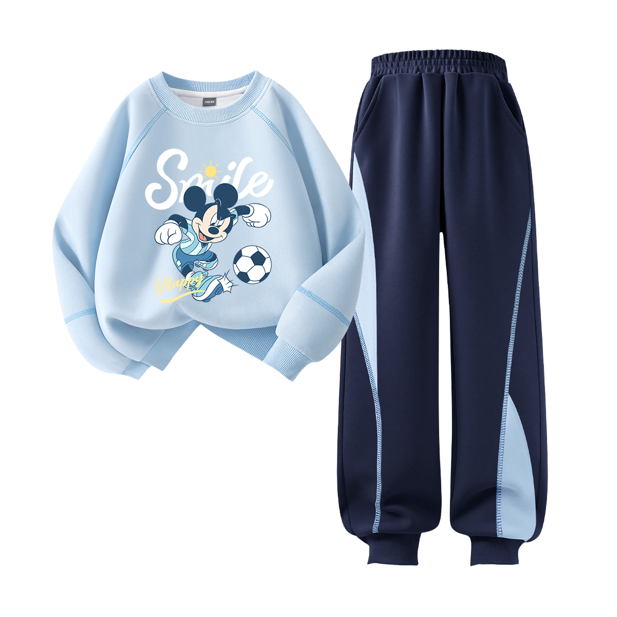

Детская повседневная спортивная одежда Disney, Dash Sky Blue+Solid Color Navy Blue