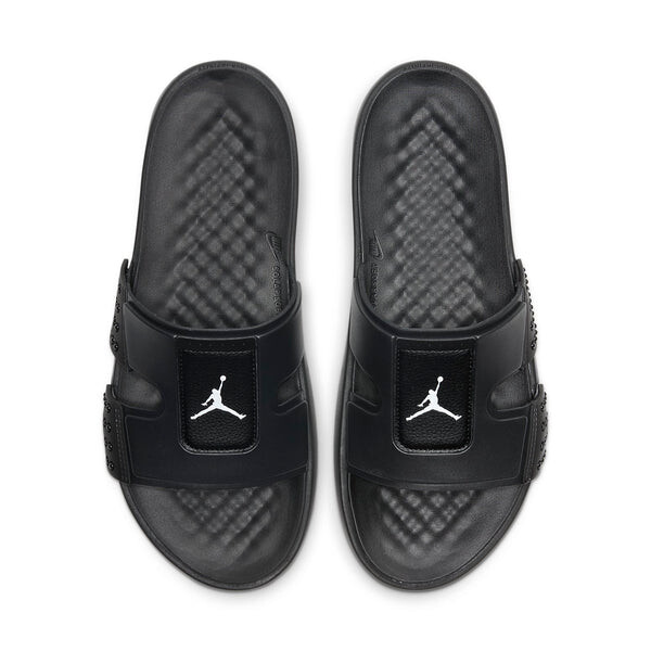 Тапочки гидро 8 слайд Air Jordan, черный — фото 3
