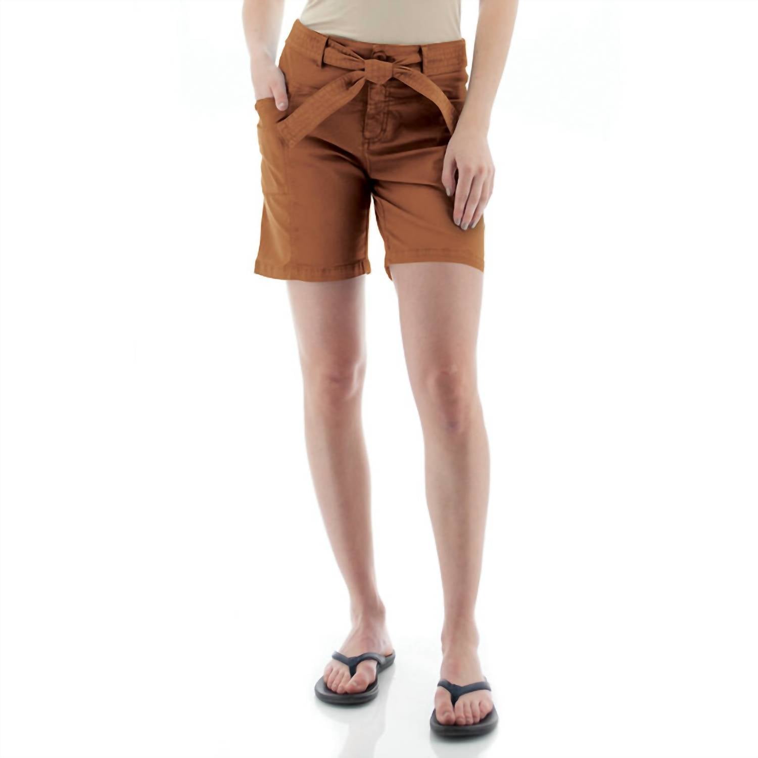 

Короткие шорты Sheridan в цвете «Пекановый коричневый» Aventura