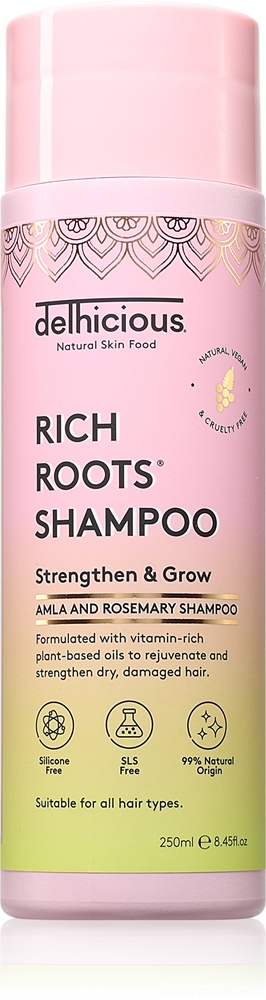 

Шампунь для укрепления и увлажнения волос, укрепляющий корни, тонизирующий шампунь с увлажняющим эффектом Delhicious, 250 мл