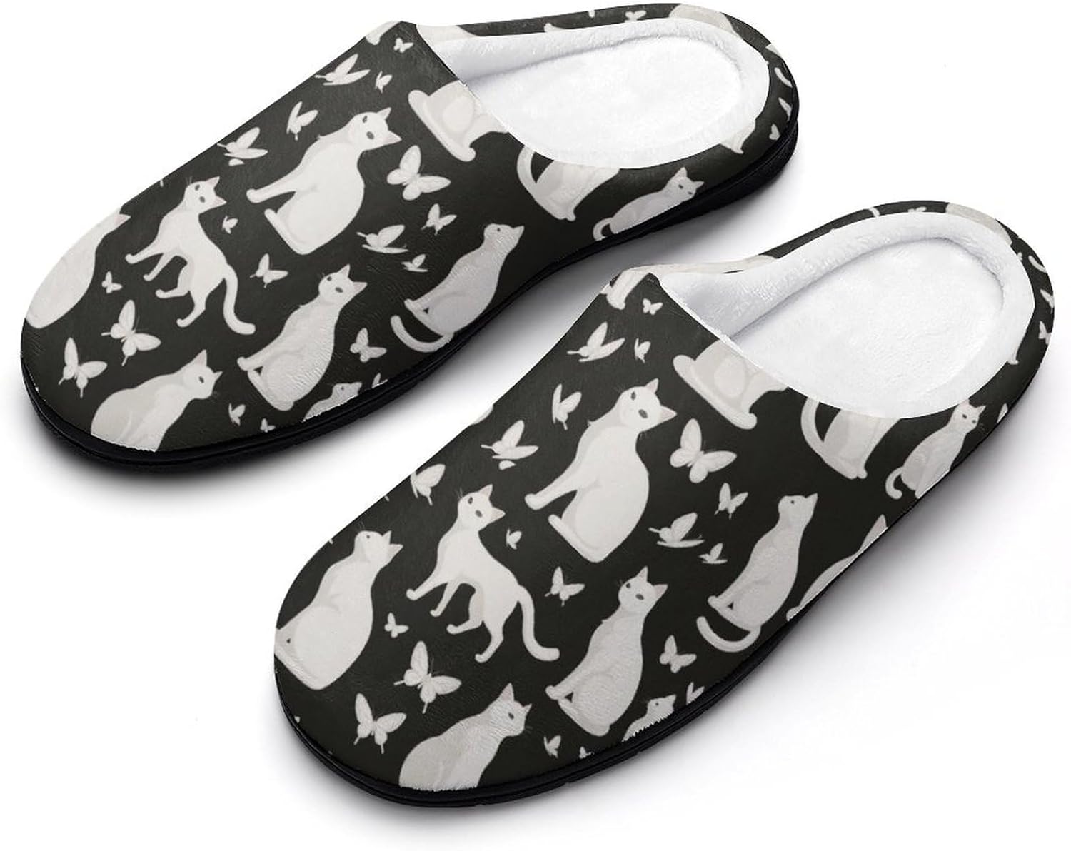 

Мужские хлопковые домашние тапочки с винтажным снеговиком в шарфе и шляпе, для дома и улицы, теплые, уютные, мягкие, с противоскользящей подошвой Daihanle, белый