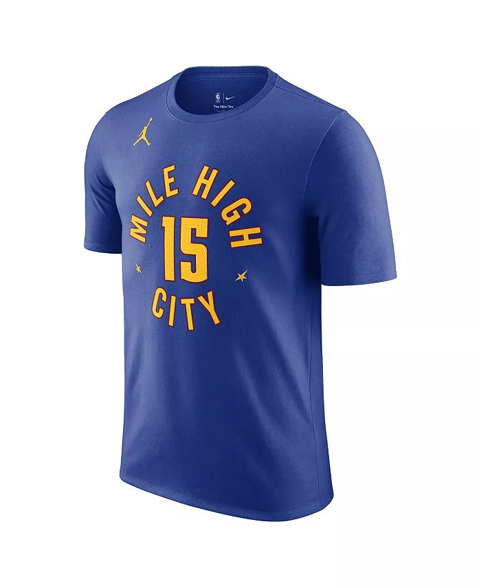 Мужская футболка Nikola Jokic Denver Nuggets с именем и номером, синяя, коллекция Statement Edition 2022/23 Jordan — фото 4