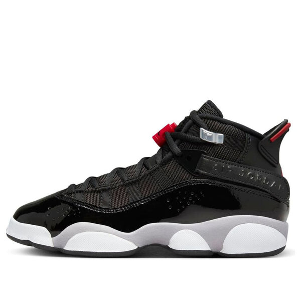 

Кроссовки 6 rings 'black white fire red' Air Jordan, черный