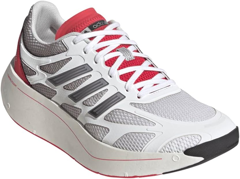 Мужские кроссовки Adidas Adizero Aruku с шнуровкой, повседневные - белые — фото 2
