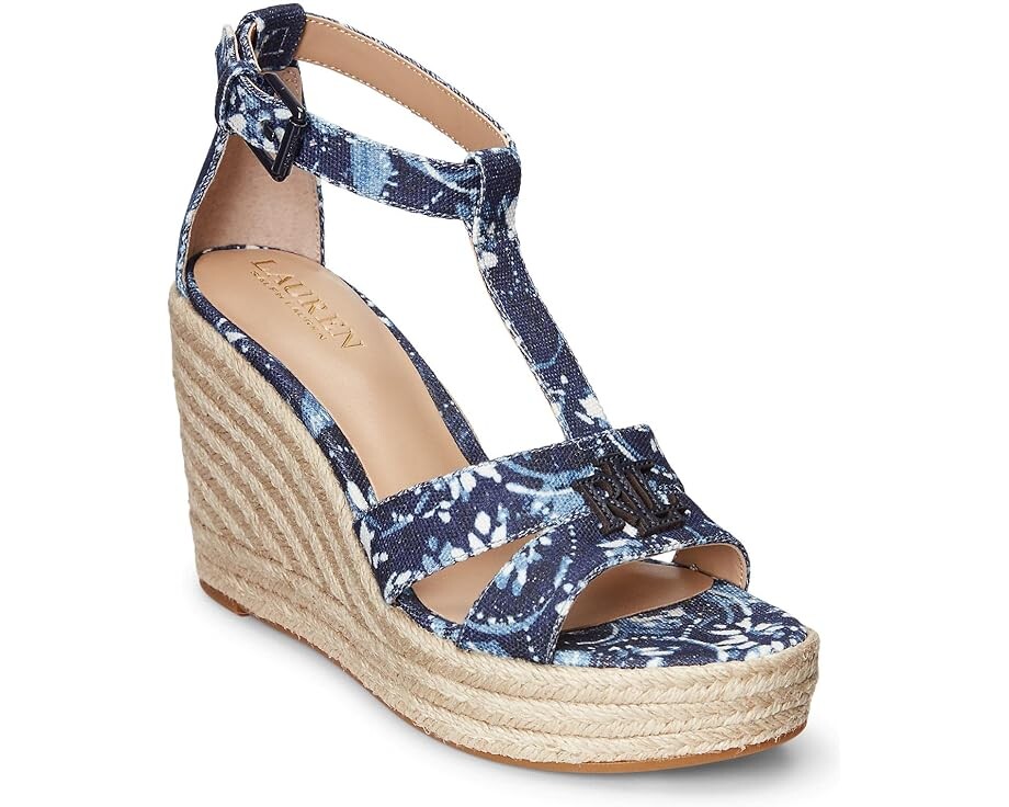 

Туфли LAUREN Ralph Lauren Hale Floral Espadrille Wedge, цвет Festival Floral/Lauren Navy