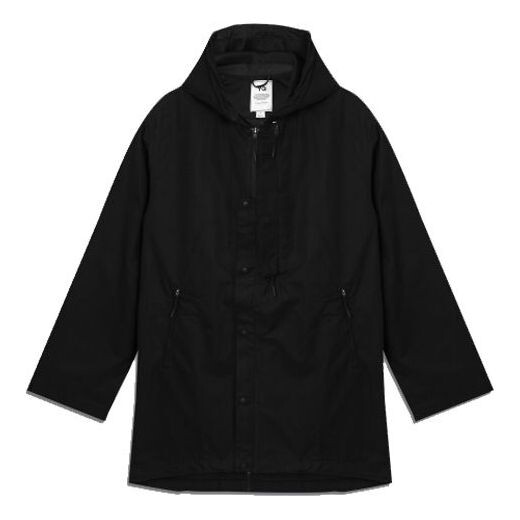 

Куртка men's y-3 cl nyl parka straight hooded track jacket black Adidas, черный