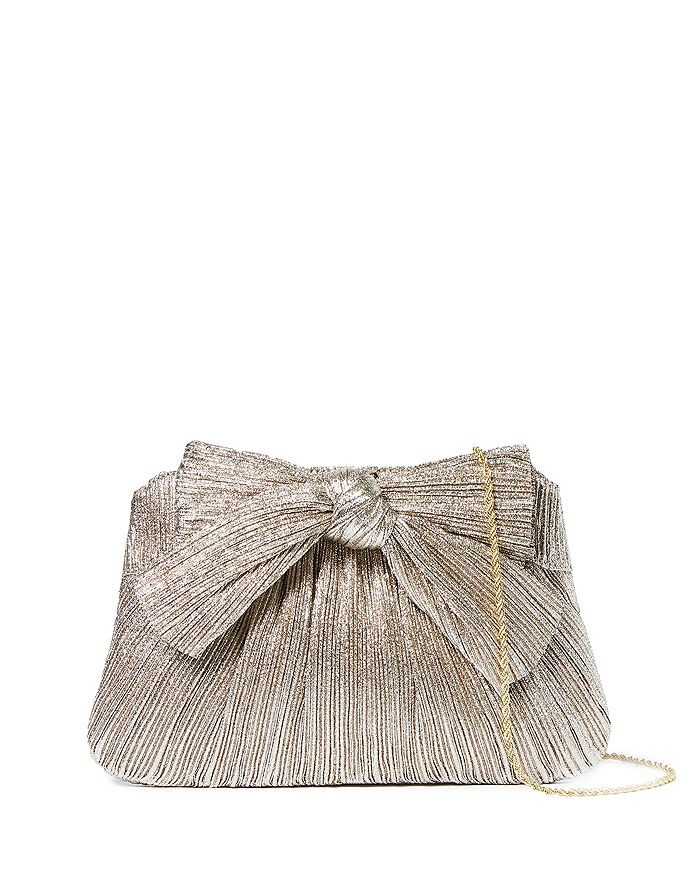 

Маленький плиссированный клатч Rayne с бантом Loeffler Randall