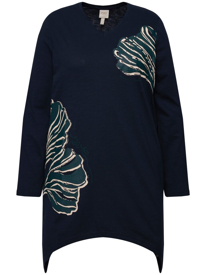 

Футболка Ulla Popken Longshirt, синий