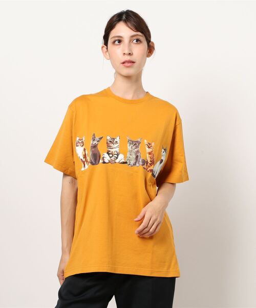 

Футболка с принтом "Кошка" HOUSTON, коричневый