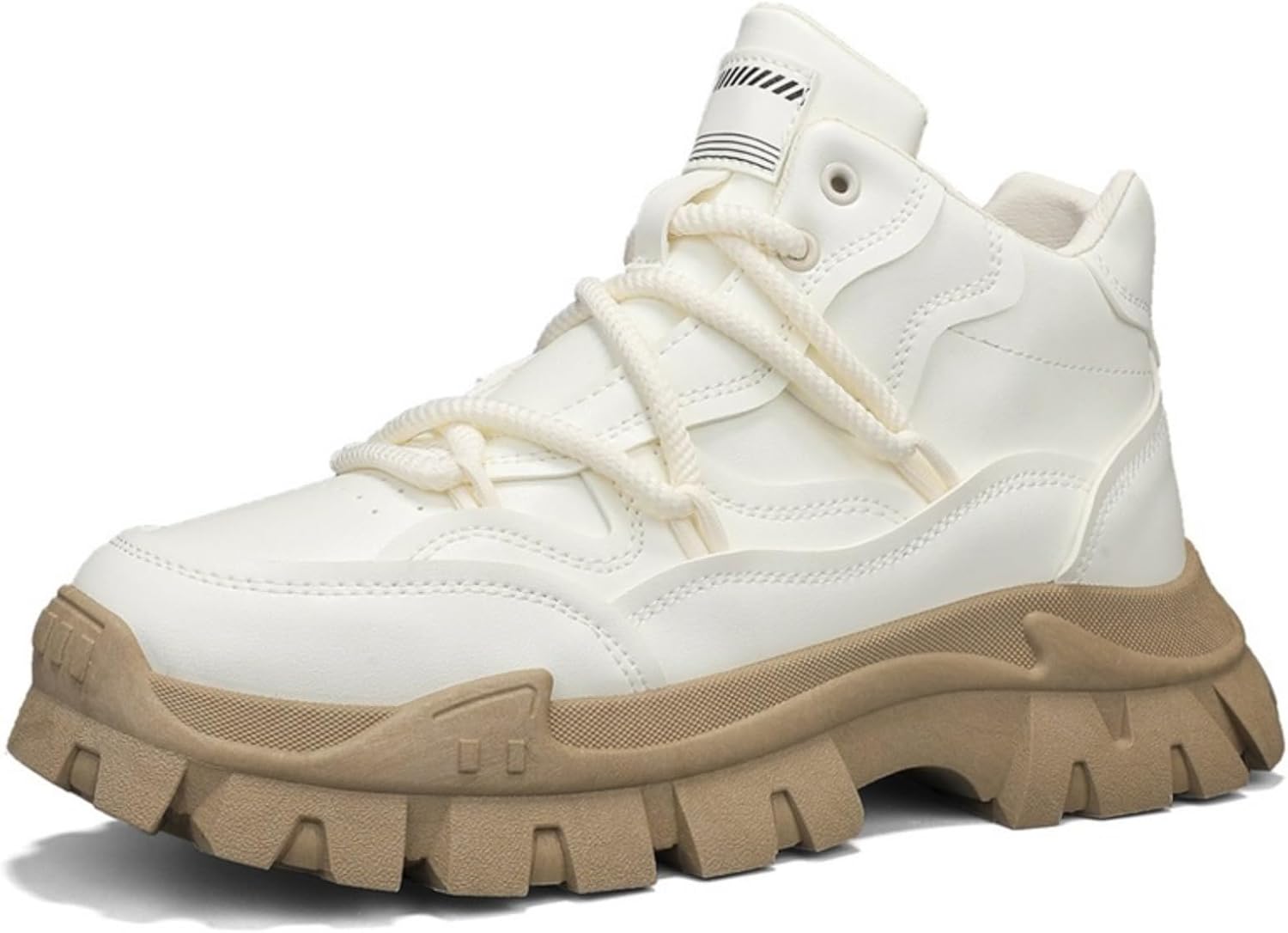 

Мужские высокие кроссовки классические ретро модные спортивные туфли для улицы и повседневной носки, удобные с шнуровкой, дышащие кроссовки для походов Lshwcift, белый