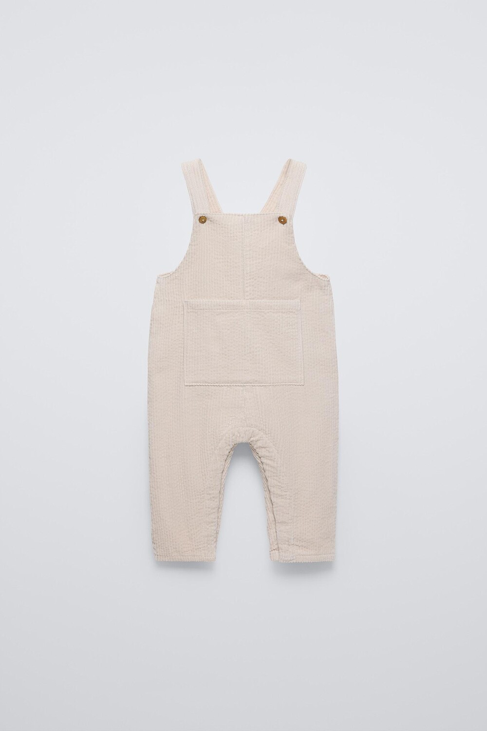 

Вельветовые комбинезоны с карманом ZARA, цвет stone