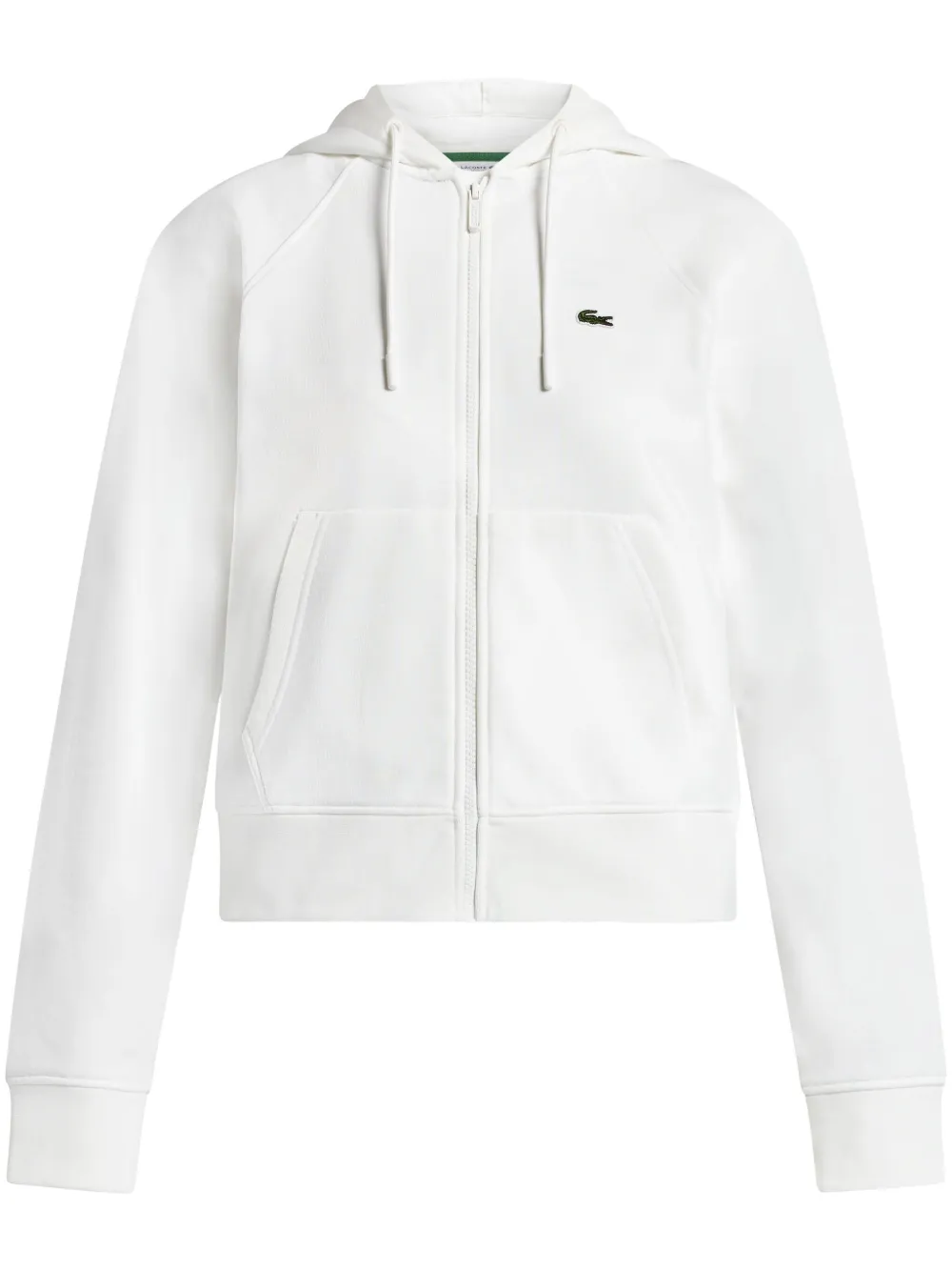 

Худи на молнии Lacoste, белый