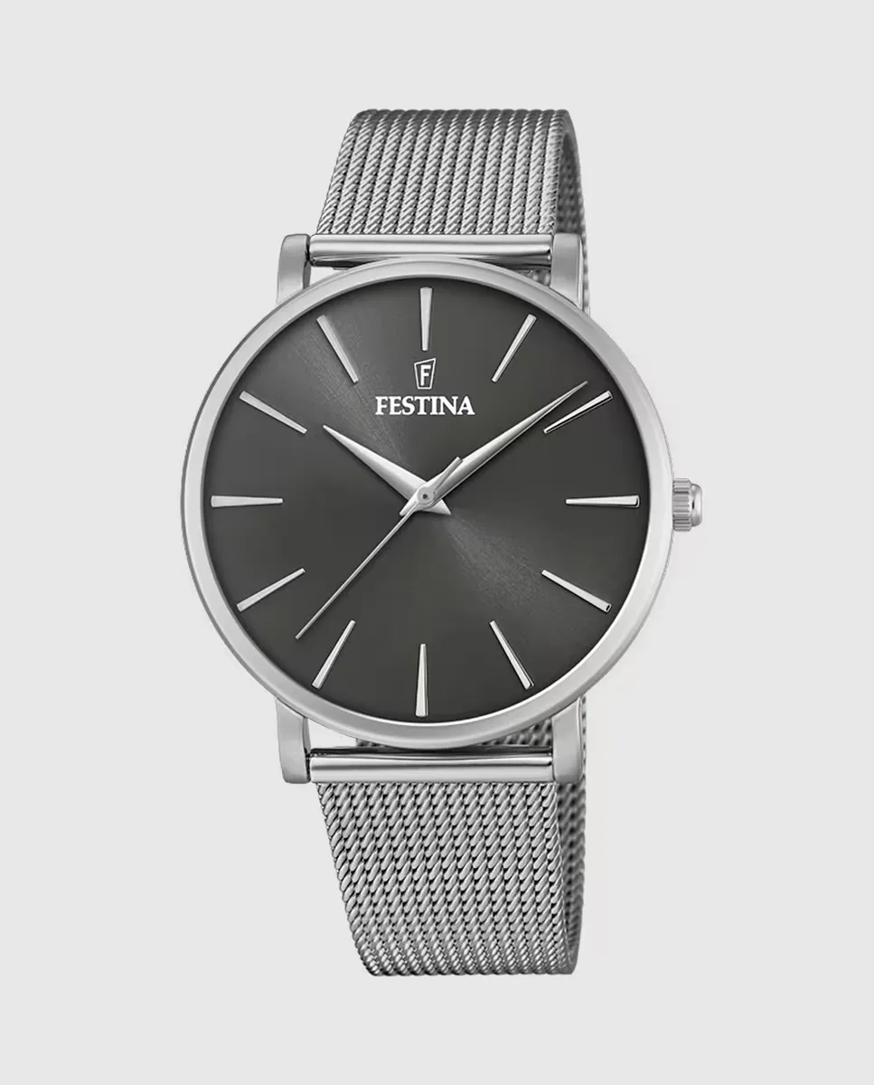 

F20475/4 Женские часы Boyfriend из серебряной стали Festina, серебряный
