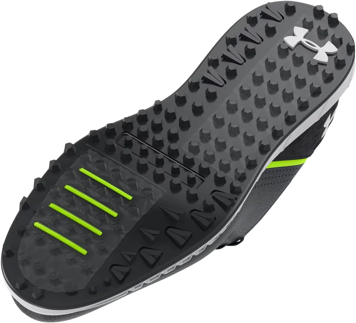 Мужские гольф-ботинки Under Armour HOVR Spikeless, (002) Black/Black/Halo Gray — фото 4