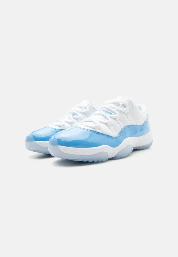 Кроссовки ретро Air 11 Jordan, white/university blue/black, белый/университетский синий/черный — фото 2