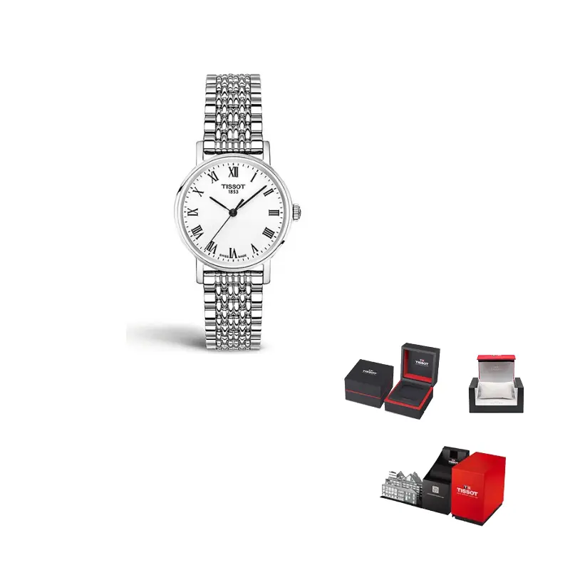 

TISSOT Часы Charm Time Series Quartz Movement Women's Watch 30mm Silver Dial Stainless Steel Case Stainless Steel Watchband