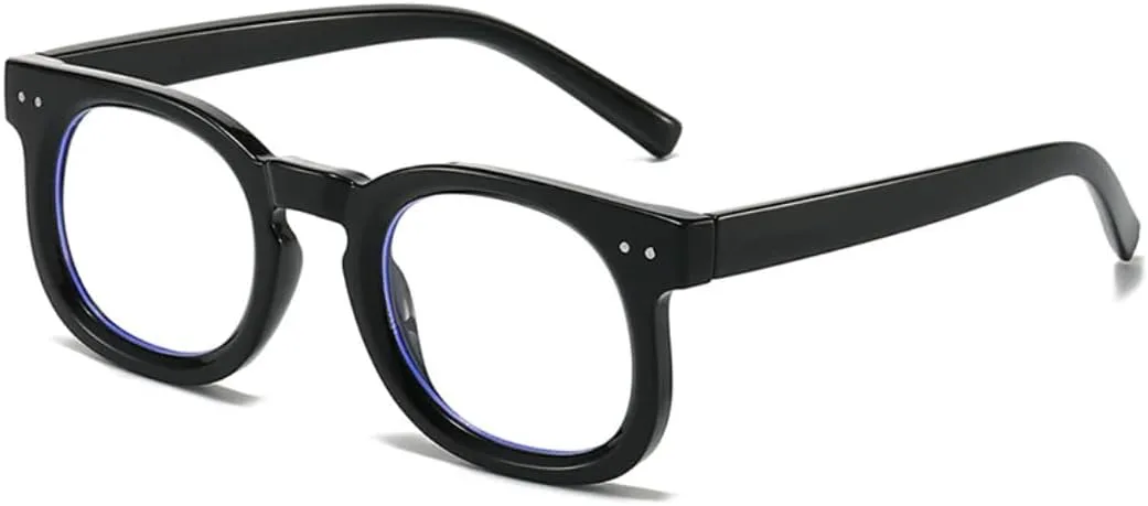 

Ретро маленькие солнцезащитные очки для женщин, модные, прозрачные, градиентные, UV400, мужские, с заклепками, в тренде, панк, синий чай UUPTTPL, Black Clear