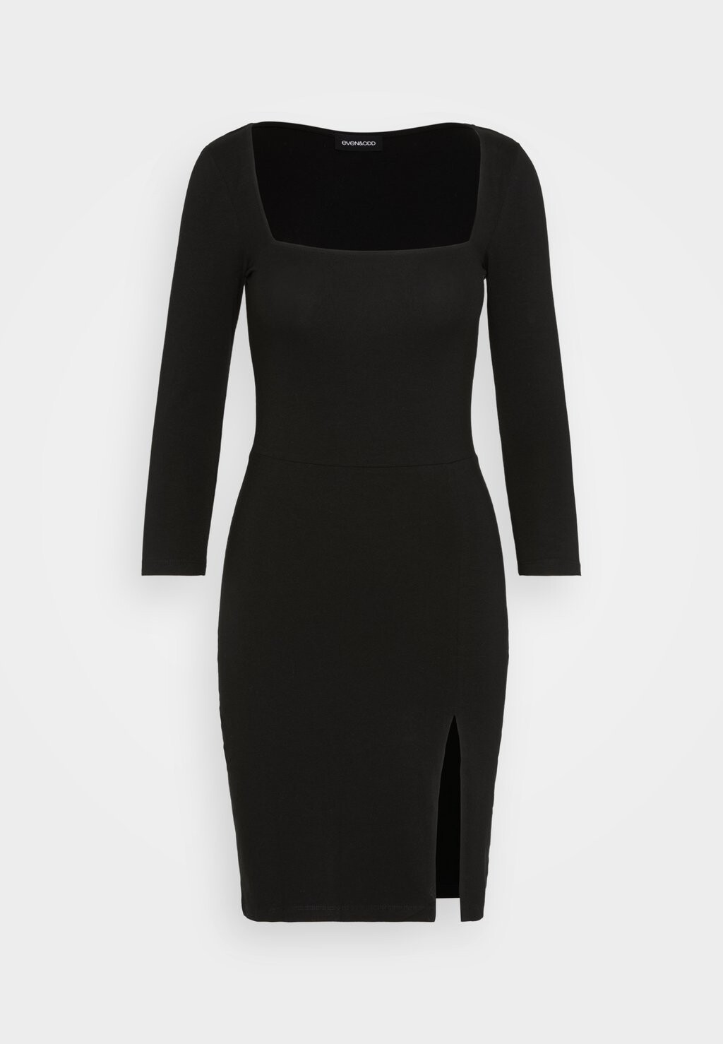 

Платье из джерси SQUARE NECK QUARTER SLEEVES BODYCON MINI Even&Odd, черный