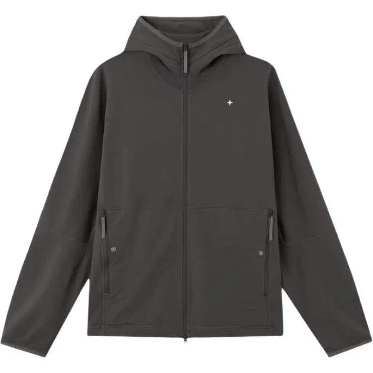 Худи на молнии Stone Island Charcoal Gray
