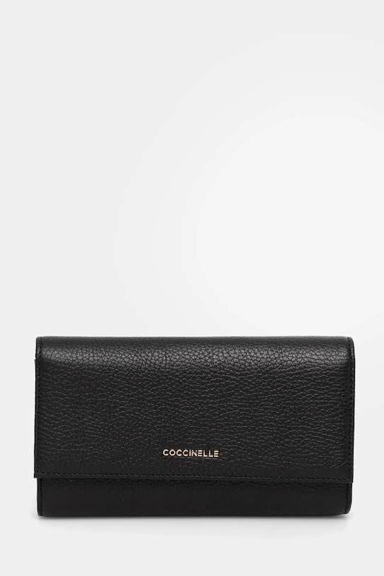 

Кожаный кошелек Coccinelle, черный