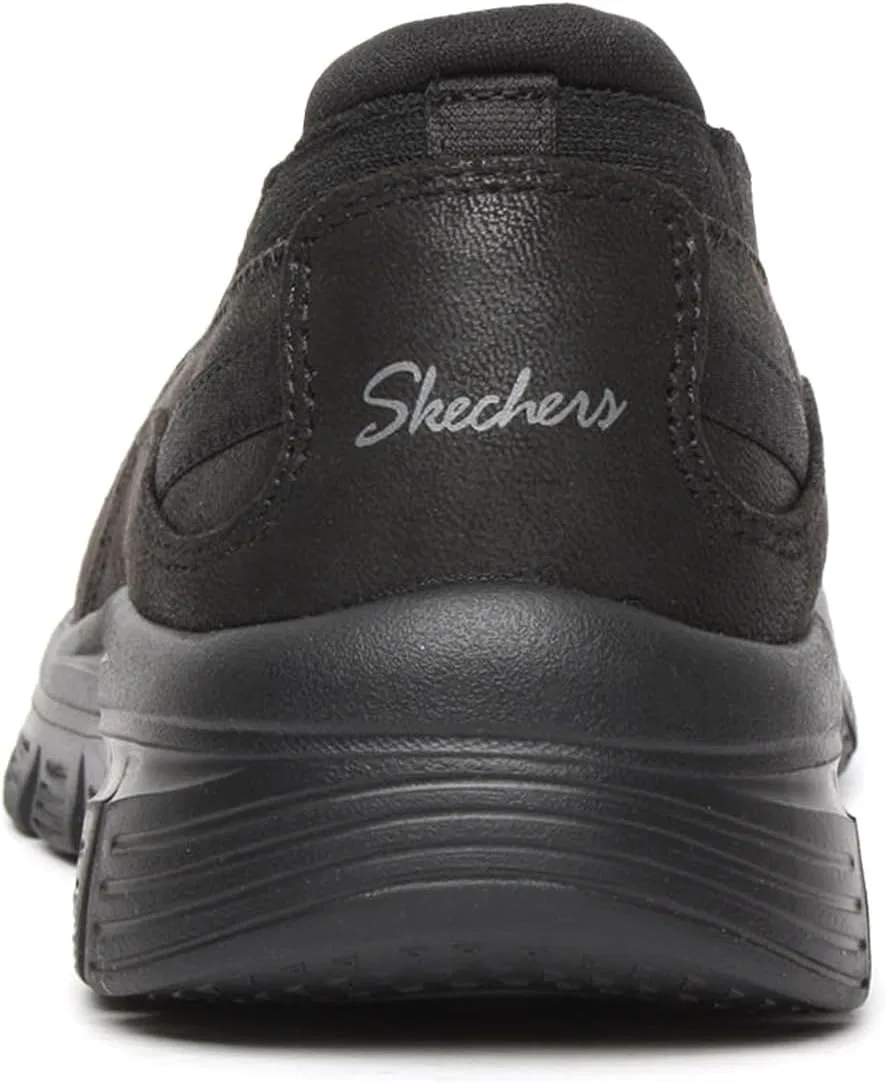 Туфли Skechers Garner Newick 210803 Men's Shoes, Black Microleather Knit — фото 3