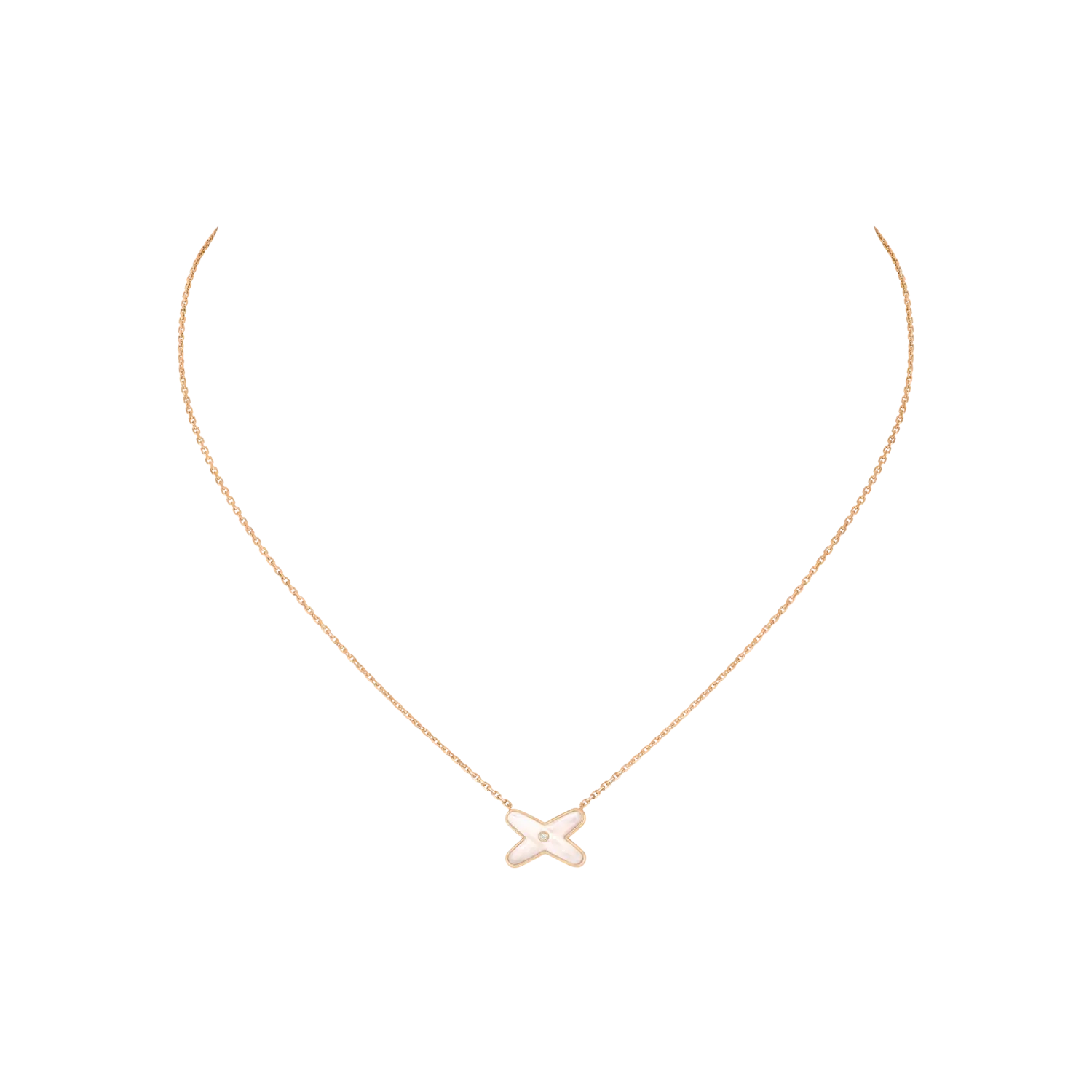 

Chaumet - колье jeux de liens из розового золота с бриллиантом и перламутром - 082930 CHAUMET