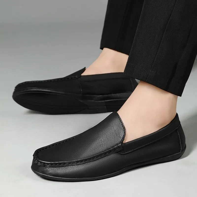 Лоферы мужские из искусственной кожи, Vintage, Black UOPYNE — фото 2