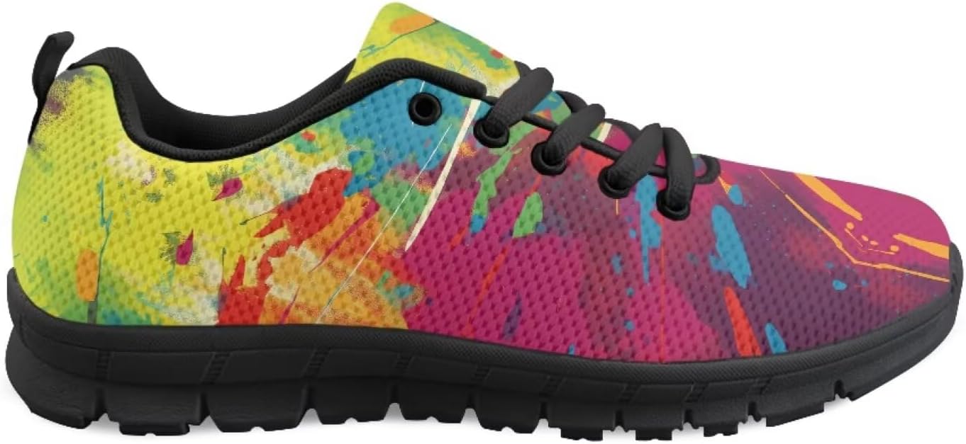 

Кроссовки с американским флагом для мужчин и женщин, кеды, обувь на 4 июля, легкие беговые и теннисные кроссовки для фитнеса Getelinseng, Cat Rainbow Tie Dye